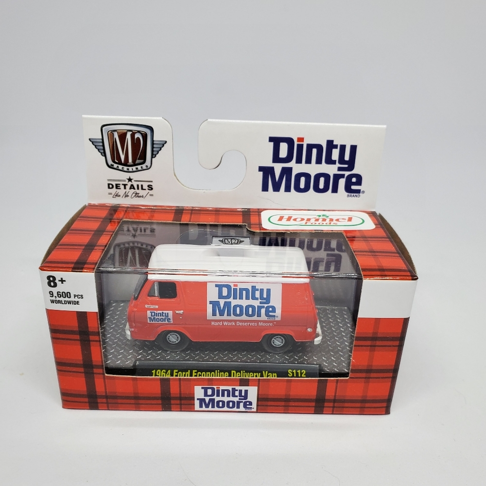 M2 Dinty Moore 1964 Ford Econoline Delivery Van S112 1:64 Die-cast Car 2022